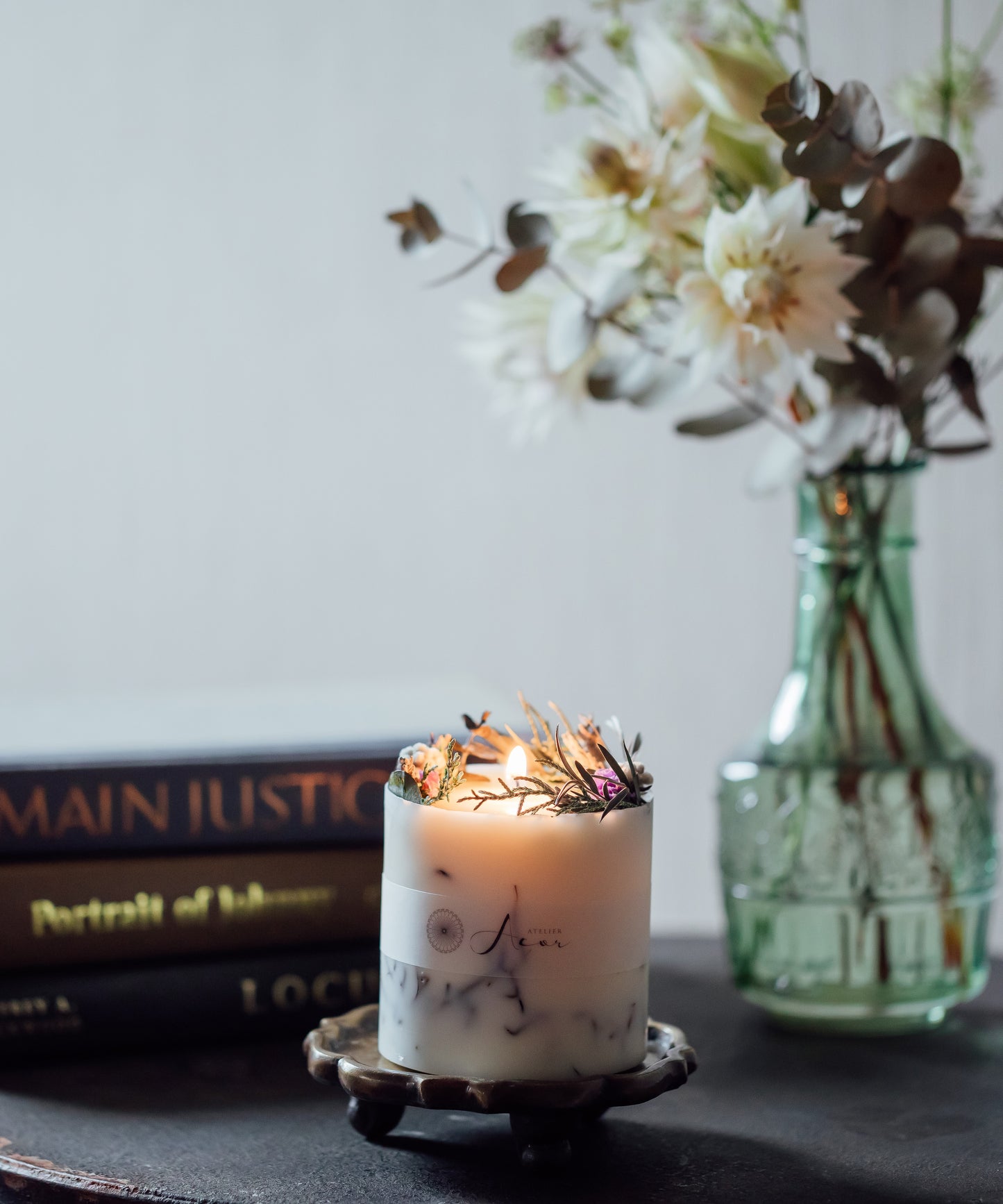 SOY CANDLE(GERANIUM LAVENDER)